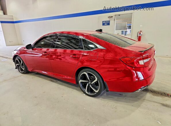1HGCV1F30NA015753 2022 HONDA ACCORD Red Trasero izquierdo