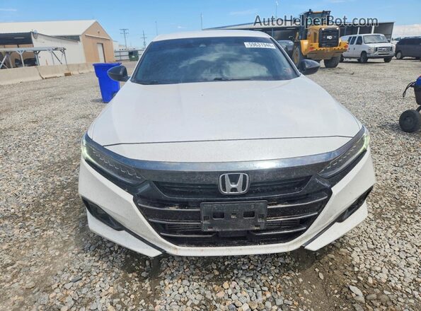 1HGCV1F30NA031130 2022 HONDA ACCORD White წინა ხედი