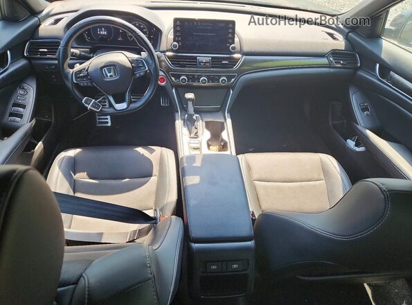1HGCV1F30NA074396 2022 HONDA ACCORD Черный Вид панели приборов