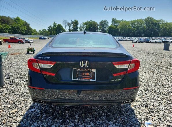 1HGCV1F30NA074396 2022 HONDA ACCORD Черный Вид сзади