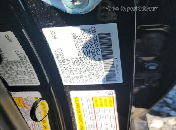 1HGCV1F30NA074396 2022 HONDA ACCORD Черный Вид подкапотного пространства