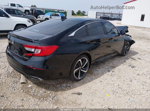 1HGCV1F30NA079775 2022 HONDA ACCORD Black Հետևի աջ