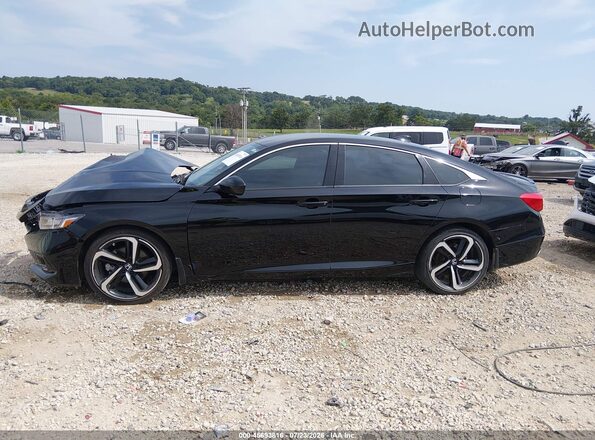 1HGCV1F30NA079775 2022 HONDA ACCORD Black Սալոնի 360 աստիճան տեսք