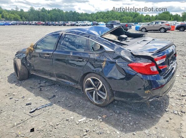 1HGCV1F30NA087780 2022 HONDA ACCORD Black Հետևի ձախ