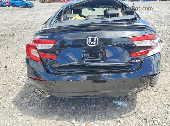 1HGCV1F30NA087780 2022 HONDA ACCORD Black Հետևի տեսք
