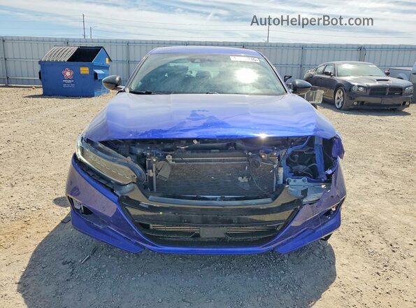 1HGCV1F30NA088542 2022 HONDA ACCORD Blue წინა ხედი