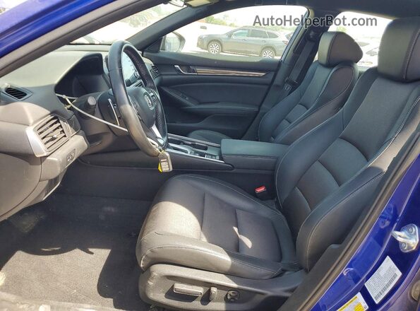 1HGCV1F30NA088542 2022 HONDA ACCORD Blue წინა სალონის ხედი