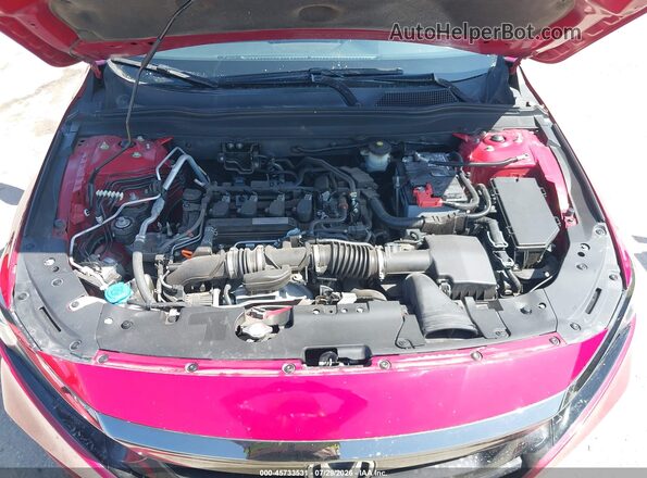 1HGCV1F31JA043409 2018 HONDA ACCORD Красный Вид сзади