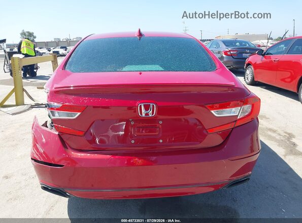 1HGCV1F31JA043409 2018 HONDA ACCORD Красный 