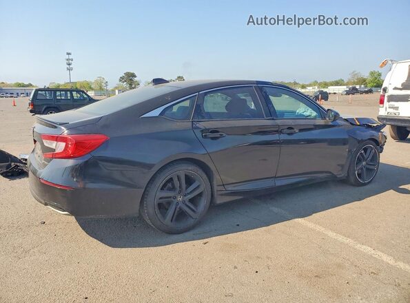 1HGCV1F31JA166367 2018 HONDA ACCORD Black Հետևի աջ