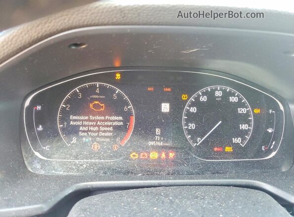1HGCV1F31JA166367 2018 HONDA ACCORD Black Սարքավորումների վահանակի տեսք