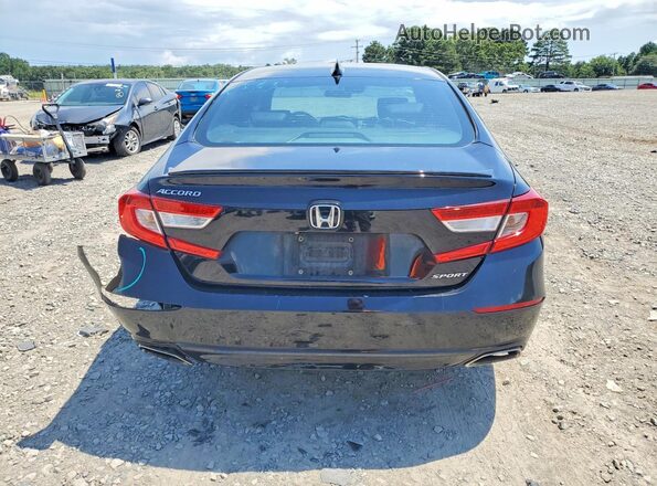 1HGCV1F31JA184092 2018 HONDA ACCORD Black Vista trasera
