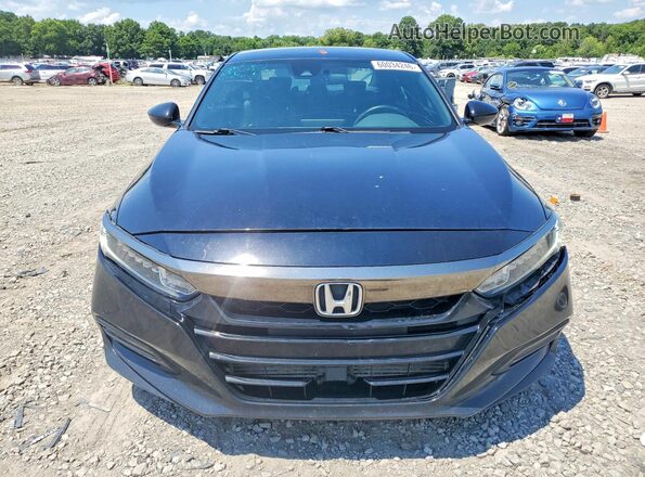 1HGCV1F31JA184092 2018 HONDA ACCORD Black Vista frontal