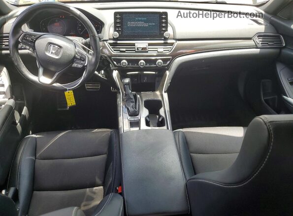 1HGCV1F31JA234795 2018 HONDA ACCORD Gray Widok deski rozdzielczej