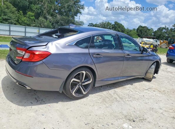 1HGCV1F31JA234795 2018 HONDA ACCORD Gray Tył prawy