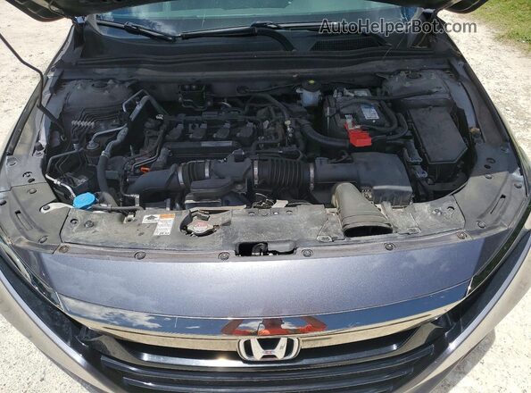 1HGCV1F31JA234795 2018 HONDA ACCORD Gray Widok wnętrza z tyłu