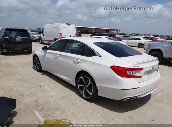 1HGCV1F31JA251127 2018 HONDA ACCORD White Rear left