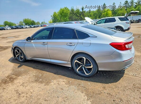 1HGCV1F31JA809087 2018 HONDA ACCORD Gray Задня ліва чверть