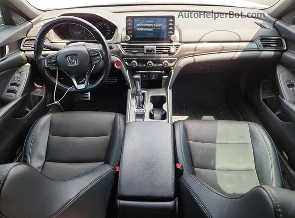 1HGCV1F31JA809087 2018 HONDA ACCORD Gray Вид панелі приладів