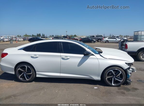 1HGCV1F31KA010623 2019 HONDA ACCORD White Սալոնի հետևի տեսք