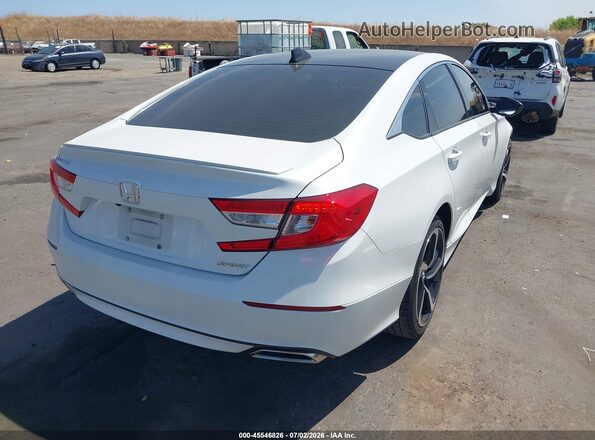 1HGCV1F31KA010623 2019 HONDA ACCORD White Հետևի աջ