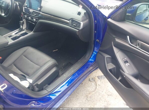 1HGCV1F31KA018933 2019 HONDA ACCORD Blue Սալոնի դիմացի տեսք
