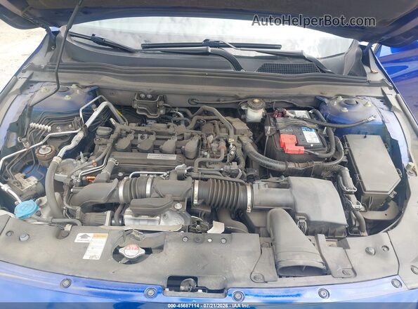 1HGCV1F31KA018933 2019 HONDA ACCORD Blue Հետևի տեսք