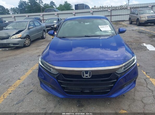 1HGCV1F31KA018933 2019 HONDA ACCORD Blue Սարքավորումների վահանակի տեսք