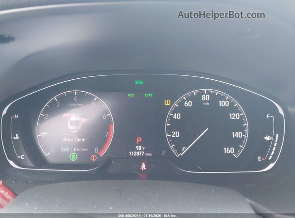 1HGCV1F31KA023176 2019 HONDA ACCORD White Вид задніх сидінь