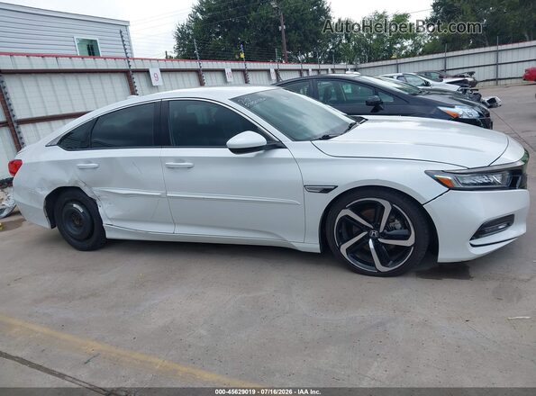 1HGCV1F31KA023176 2019 HONDA ACCORD White Панорамний вид салону 360°