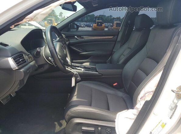 1HGCV1F31KA031553 2019 HONDA ACCORD White Front interior view