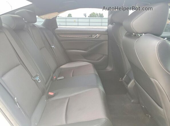 1HGCV1F31KA031553 2019 HONDA ACCORD White Rear seats view