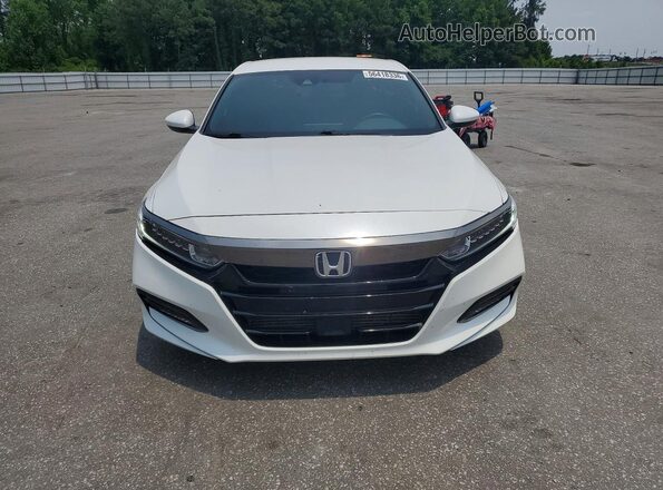 1HGCV1F31KA031553 2019 HONDA ACCORD White Front view