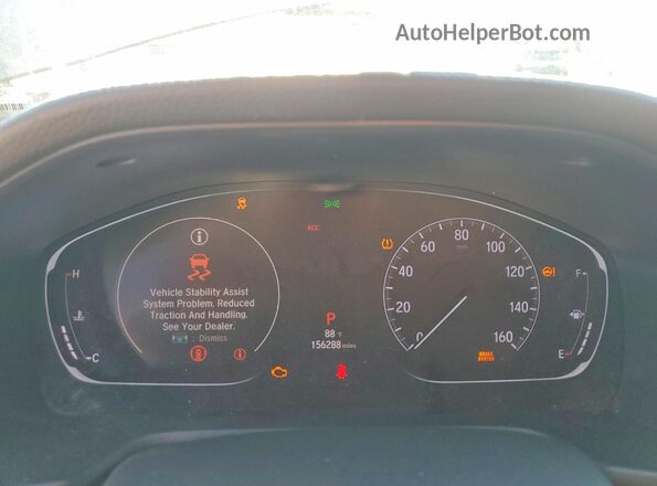 1HGCV1F31KA051415 2019 HONDA ACCORD Black ხელსაწყოთა პანელის ხედი