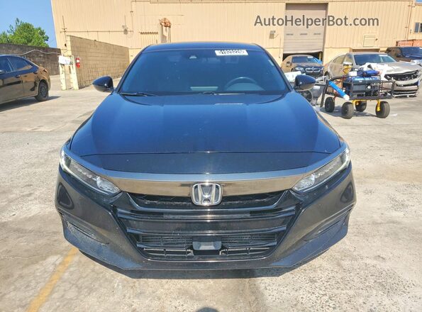 1HGCV1F31KA051415 2019 HONDA ACCORD Black წინა ხედი