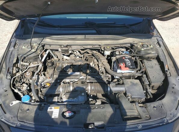 1HGCV1F31KA051415 2019 HONDA ACCORD Black უკანა სალონის ხედი