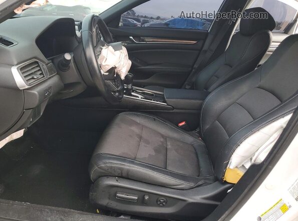 1HGCV1F31KA089341 2019 HONDA ACCORD White Widok wnętrza z przodu