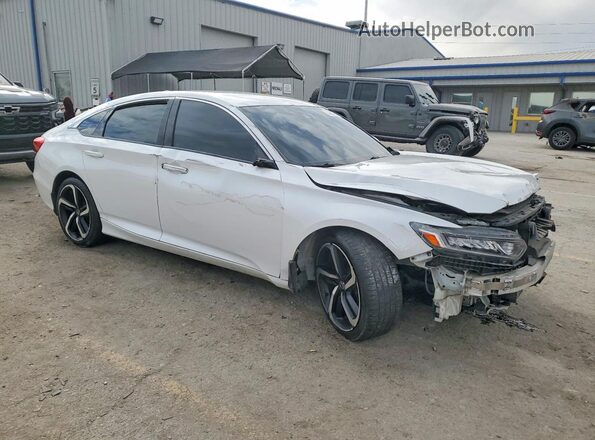 1HGCV1F31KA089341 2019 HONDA ACCORD White Przód prawy