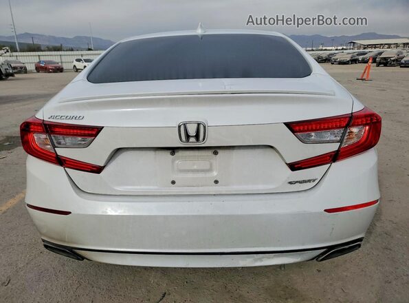 1HGCV1F31KA089341 2019 HONDA ACCORD White Widok z tyłu