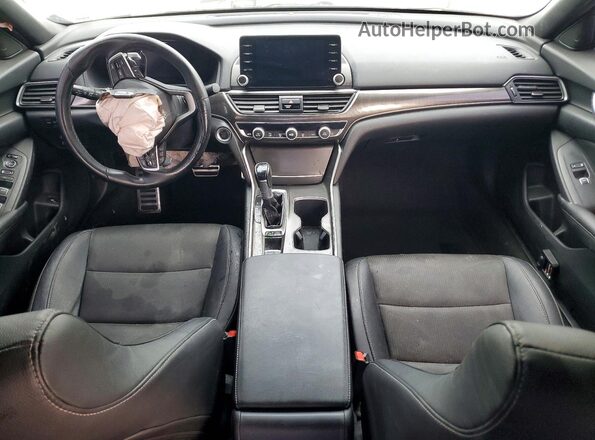 1HGCV1F31KA089341 2019 HONDA ACCORD White Widok deski rozdzielczej