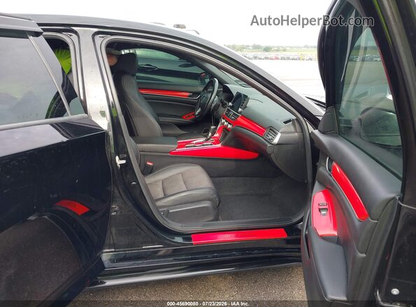 1HGCV1F31KA090814 2019 HONDA ACCORD Black Vista interior delantera