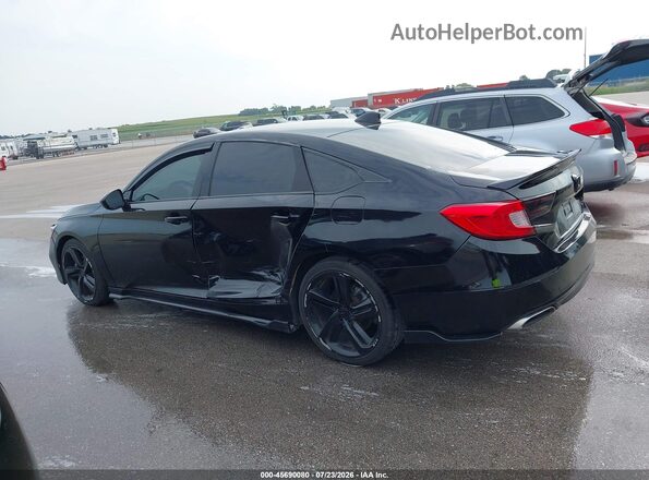 1HGCV1F31KA090814 2019 HONDA ACCORD Black Vista interior de 360 grados