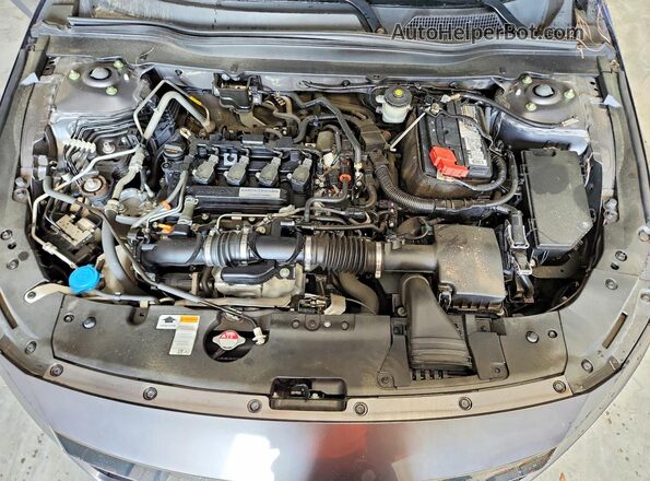 1HGCV1F31KA135895 2019 HONDA ACCORD Gray Rear interior view