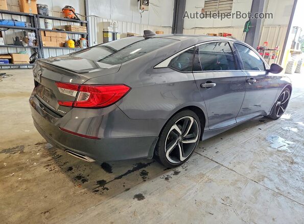 1HGCV1F31KA135895 2019 HONDA ACCORD Gray Rear right