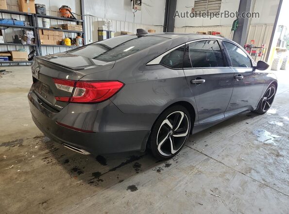 1HGCV1F31KA135895 2019 HONDA ACCORD Gray 