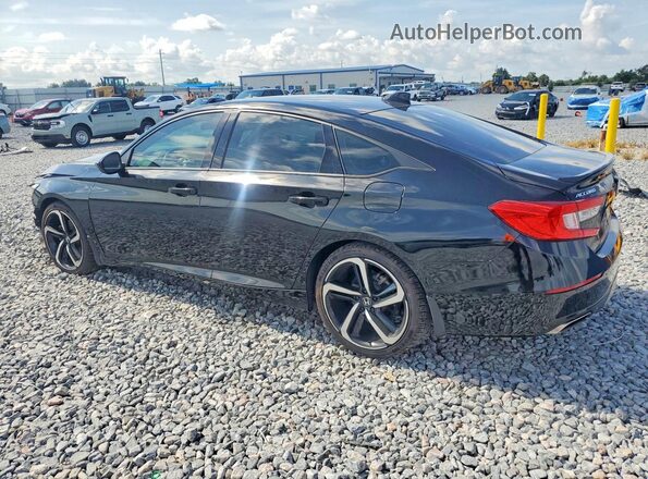 1HGCV1F31KA171294 2019 HONDA ACCORD Black უკანა მარცხენა