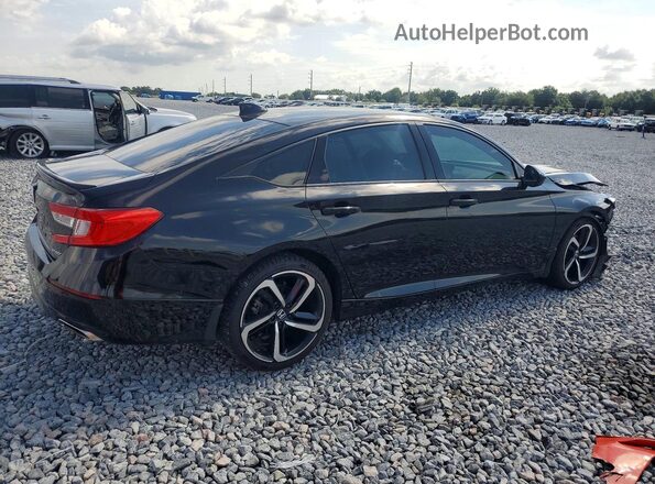 1HGCV1F31KA171294 2019 HONDA ACCORD Black უკანა მარჯვენა