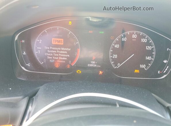 1HGCV1F31KA171294 2019 HONDA ACCORD Black ხელსაწყოთა პანელის ხედი