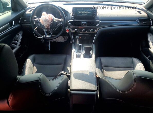 1HGCV1F31KA171294 2019 HONDA ACCORD Black წინა პანელის ხედი
