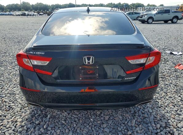 1HGCV1F31KA171294 2019 HONDA ACCORD Black უკანა ხედი